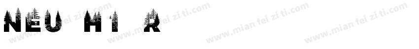 NEU-H1 Regular字体转换